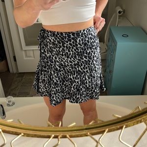 Urban outfitters cheetah print wrap skirt